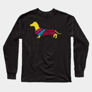 Love, Yoga, and a Dachshund Long Sleeve T-Shirt